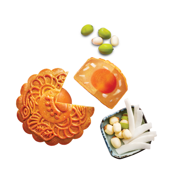 Bánh Trung Thu Kinh Đô Bánh Nướng Hạt Sen Dừa Tươi 2 Trứng 210g Mã 5