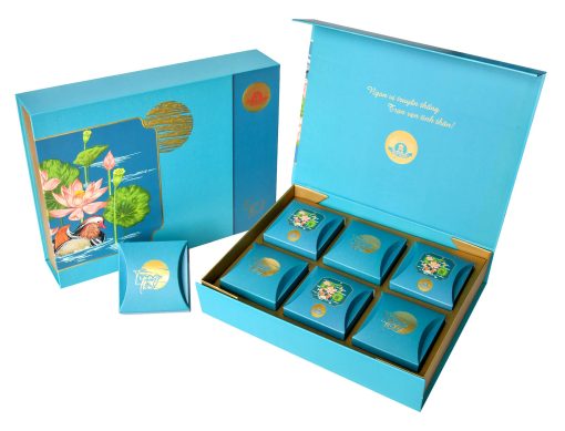 Bánh Trung Thu Bảo Minh Hộp Bánh Cao Cấp Sen Đoàn Viên TL480g Mã 654