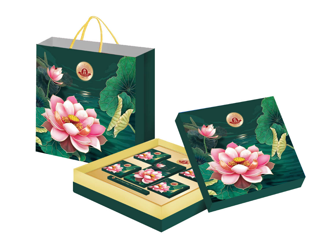 Bánh Trung Thu Bảo Minh Hộp Bánh Thượng Hạng Sen Phú Quý 600g Mã 697 Bánh Trung Thu Bảo Minh Hộp Bánh Thượng Hạng Sen Phú Quý 600g Mã 697