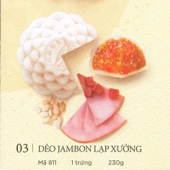 Bánh Trung Thu Kinh Đô Bánh Dẻo Jambon Lạp Xưởng 1 Trứng 230g – [Mã: 811]