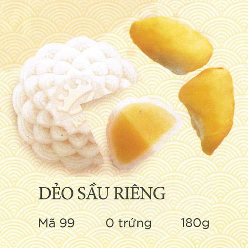 Bánh Trung Thu Kinh Đô Bánh Dẻo Sầu Riêng Trọng Lượng 180g – [Mã: 99]