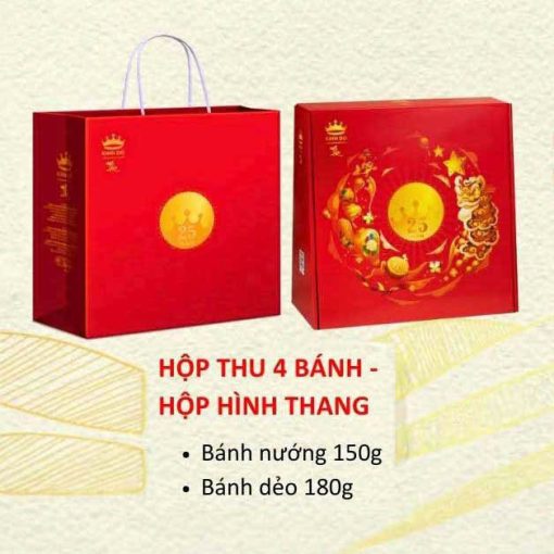 Bánh Trung Thu Kinh Đô Bánh Nướng Đậu Đỏ 1 Trứng 150g – [Mã: R1]
