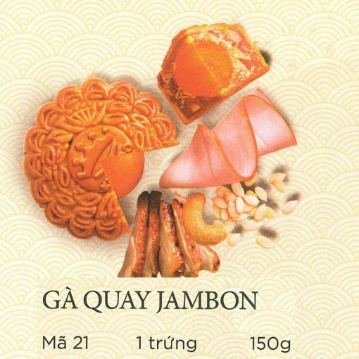 Bánh Trung Thu Kinh Đô Bánh Nướng Gà Quay Jambon 1 Trứng 150g – [Mã: 21]