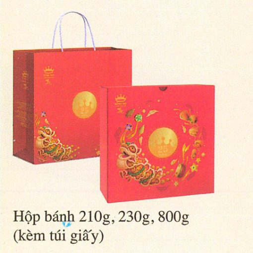Bánh Trung Thu Kinh Đô Bánh Nướng Lạp Xưởng Ngũ Hạt 2 Trứng 210g – [Mã: 4]