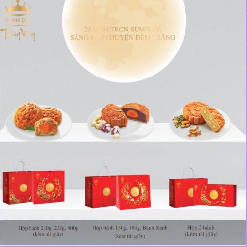 Bánh Trung Thu Kinh Đô Bánh Nướng Lạp Xưởng Ngũ Hạt 2 Trứng 210g – [Mã: 4]