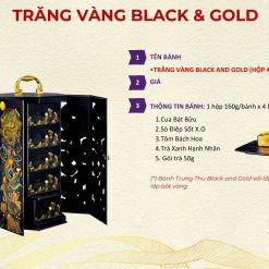 Bánh Trung Thu Kinh Đô Trăng Vàng BLACK & GOLD Hộp 4 Bánh (Mã: G4)