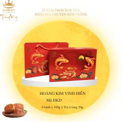 Bánh Trung Thu Kinh Đô Trăng Vàng Hoàng Kim Vinh Hiển (Đỏ) [Mã: HKD]