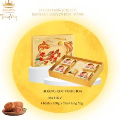 Bánh Trung Thu Kinh Đô Trăng Vàng Hoàng Kim Vinh Hoa (Vàng) [Mã: HKV]