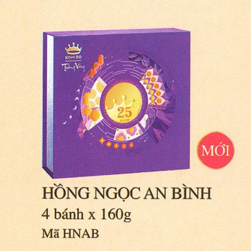 Bánh Trung Thu Kinh Đô Trăng Vàng Hồng Ngọc An Bình [Mã: HNAB]