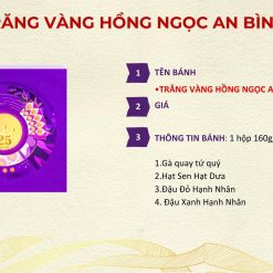 Bánh Trung Thu Kinh Đô Trăng Vàng Hồng Ngọc An Bình [Mã: HNAB]