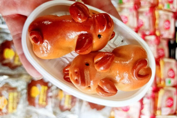 Bánh nướng trung thu hình thú dễ thương Bánh nướng trung thu hình thú dễ thương