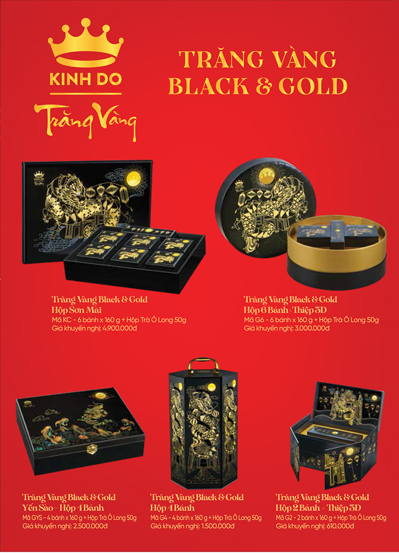  Báo giá bánh trung thu Kinh Đô Trăng Vàng Black&Gold