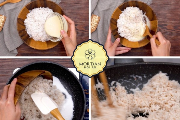 Cách làm nhân bánh trung thu sữa dừa