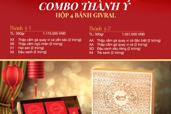 Mẫu hộp bánh trung thu Givral đặc biệt