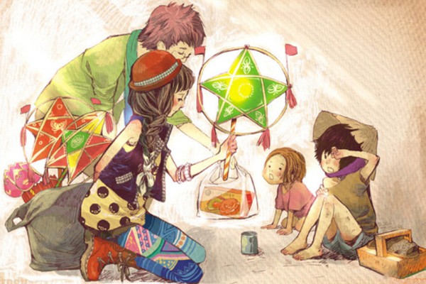 Vẽ tranh trung thu anime gieo sáng niềm tin, hy vọng cho những đứa trẻ trong đêm trung thu Vẽ tranh trung thu anime gieo sáng niềm tin, hy vọng cho những đứa trẻ trong đêm trung thu