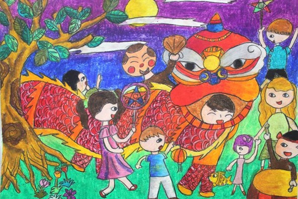 ve-tranh-de-tai-trung-thu-lop-8