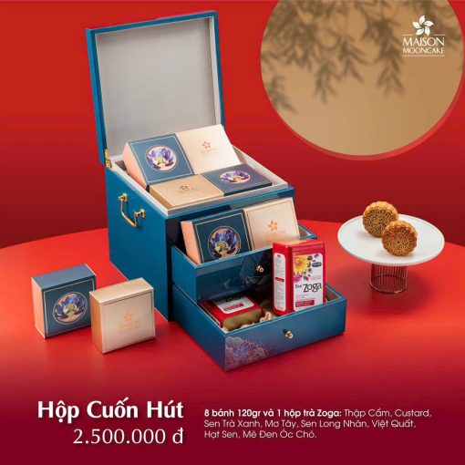 Bánh Trung Thu Mai Sơn Hộp Cuốn Hút Xanh