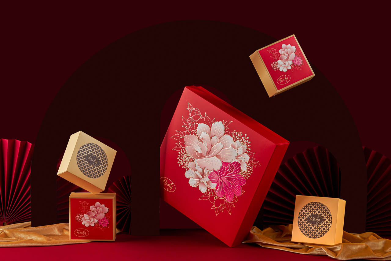 Bánh Trung Thu Richy Thu - Phú Quý - Đỏ Bánh Trung Thu Richy Thu - Phú Quý - Đỏ