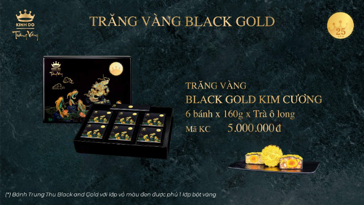 Bánh trung thu Kinh Đô - Trăng vàng Black & Gold