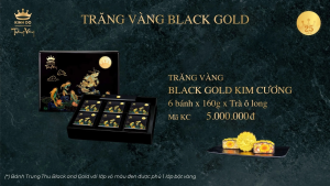 Bánh trung thu Kinh Đô Trăng vàng Black & Gold - Hộp 6 bánh