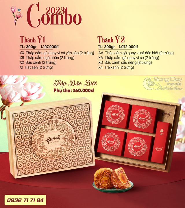 Hộp bánh Givral Đặc Biệt được tặng kèm 1 hộp trà olong 50g, rất thích hợp để chọn làm quà tặng trang trọng.