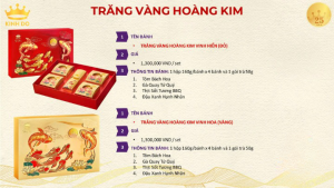 Bánh trung thu Kinh Đô Trăng vàng Hoàng Kim