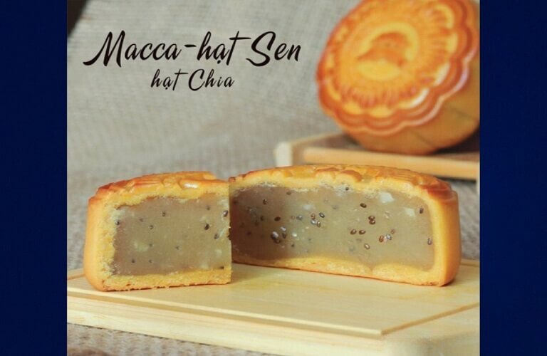 Bánh trung thu Moon Cake Macca- Hạt sen- Hạt chia